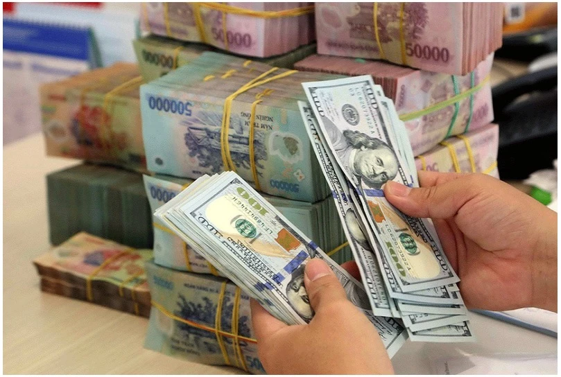 The daily reference exchange rate for the US dollar is set at 24,259 VND/USD on December 12. (Photo: VNA)