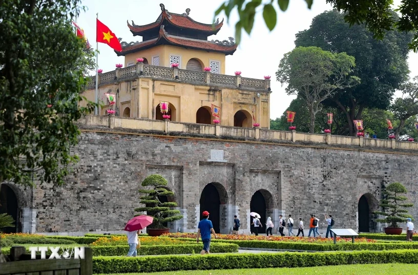 Le Cité impérial de Thang Long, à Hanoï. Photo: VNA