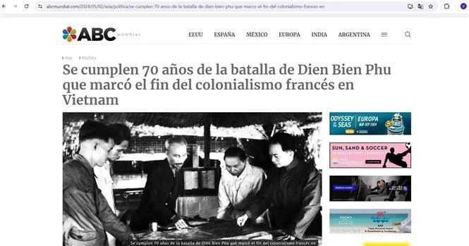 El artículo de ABC Mundial sobre la Victoria de Dien Bien Phu