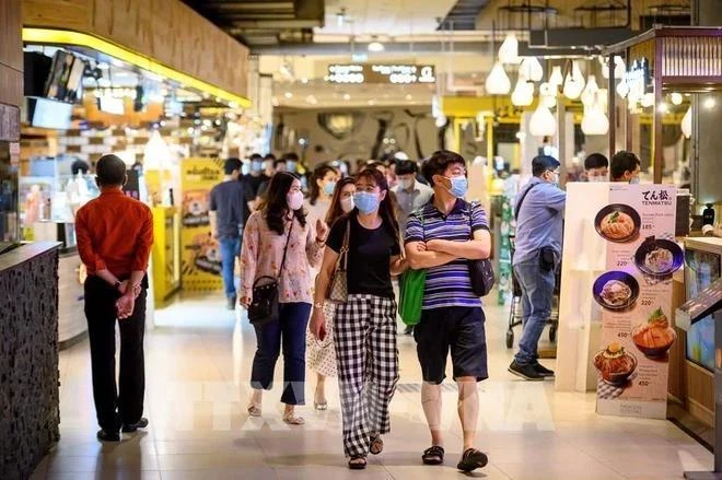 Un centro comercial en Bangkok, Tailandia (Foto: AFP/VNA)