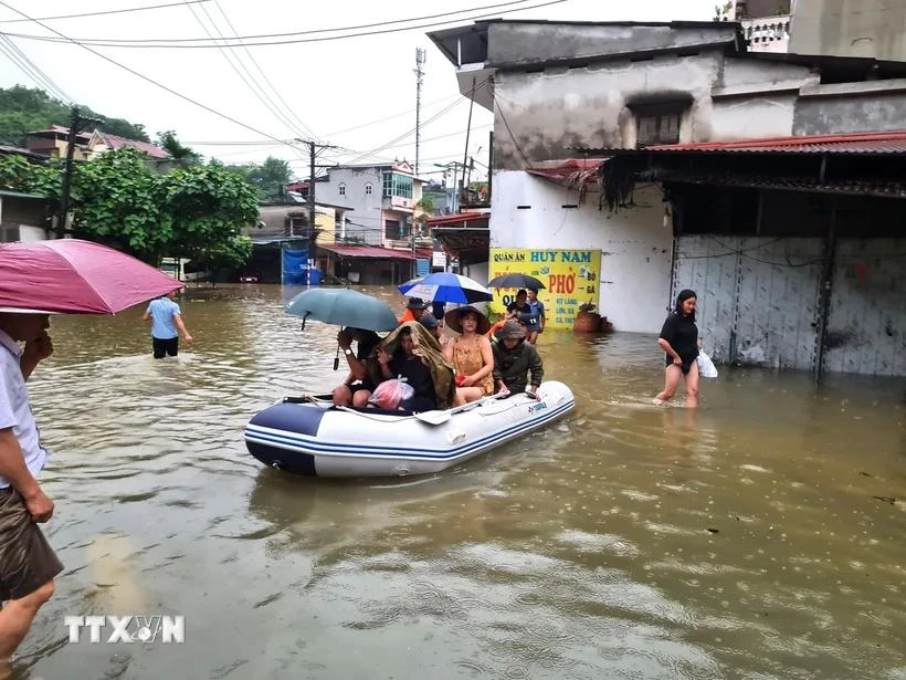 Inundaciones en Ha Giang (Fuente: VNA)
