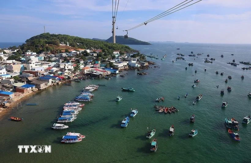 En la aldea pesquera de Hon Thom en Phu Quoc (Fuente: VNA)