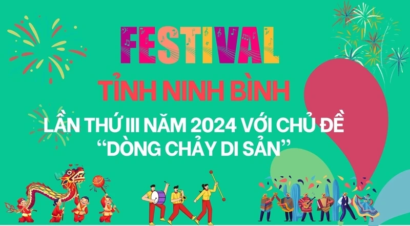 El III Festival de Ninh Binh de 2024 denominado este año “Caudal de Patrimonio” . (Foto: ninhbinh.gov.vn) 