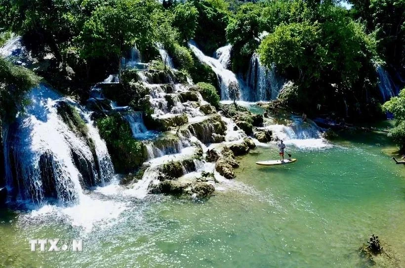 En el geoparque global Non Nuoc Cao Bang (Fuente: VNA)