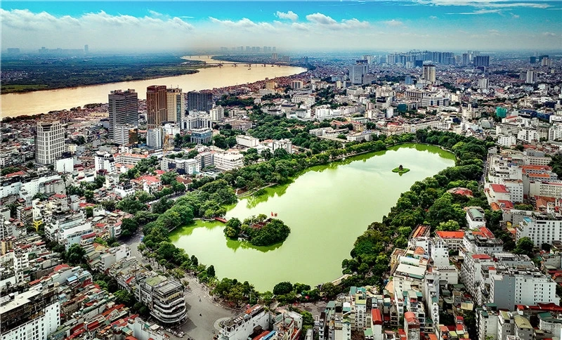 La fotografía "Ho Guom - Hong Ha" de la autora Kieu Thi Mai Phuong. (Foto: hanoimoi.vn) 