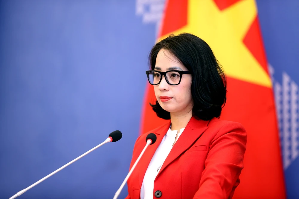 La portavoz de la Cancillería, Pham Thu Hang (Fuente: Ministerio de Relaciones Exteriores de Vietnam)