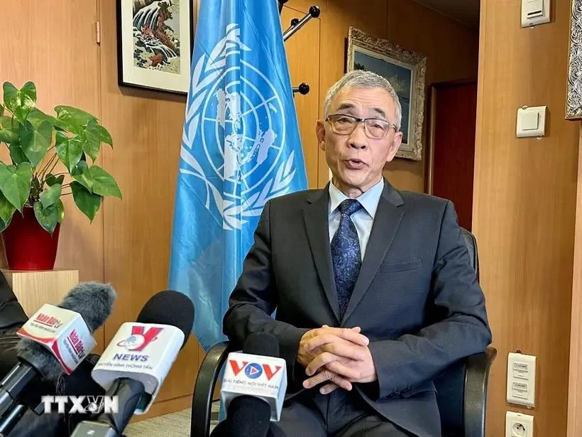 Xing Qu, director general adjunto de la UNESCO en la entrevista (Fuente: VNA) 