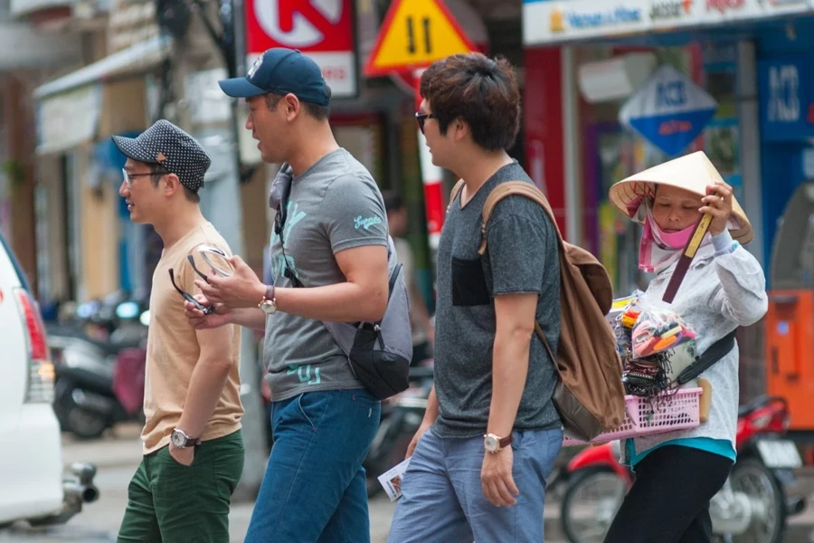 Los turistas surcoreanaos en Vietnam (Foto: vneconomy.vn)