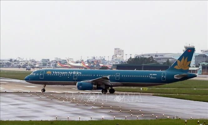 En el aeropuerto internacional de Da Nang (Fuente: VNA)