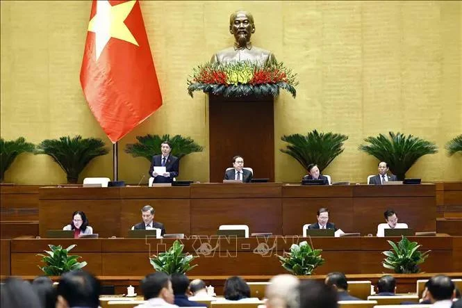 En el octavo período de sesiones de la Asamblea Nacional de Vietnam de la XV Legislatura