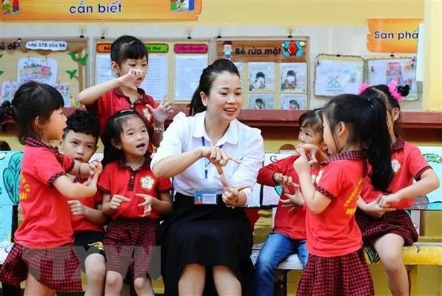 Vietnam has paid due attention to early childhood education. (Photo: VNA)