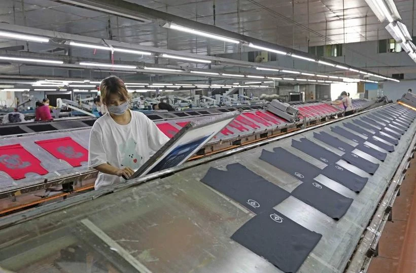 At An Phu Garment and Printing Co.,Ltd in Hung Yen province (Photo: VNA)