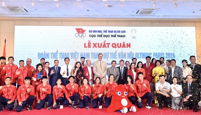 The Vietnamese team will leave for the Paris Olympics with the hope of winning medals. (Photo: VNA)