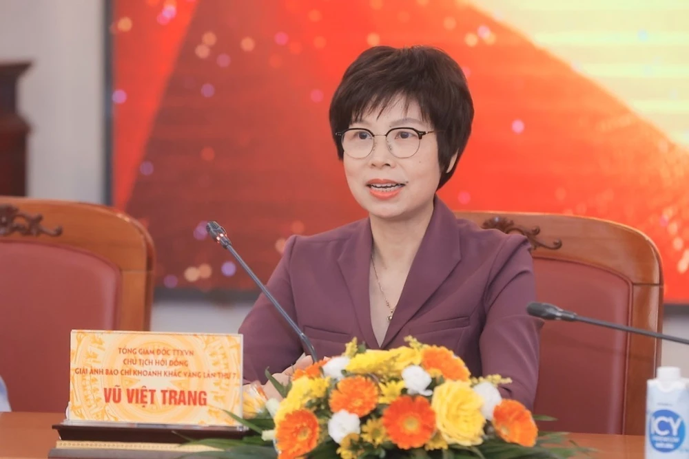 VNA General Director Vu Viet Trang at the launching ceremony on October 24 (Photo: VNA)