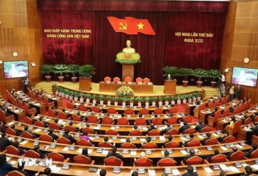 Sexto pleno del Comité Central del Partido Comunista de Vietnam del XIII mandato. (Fuente: VNA)