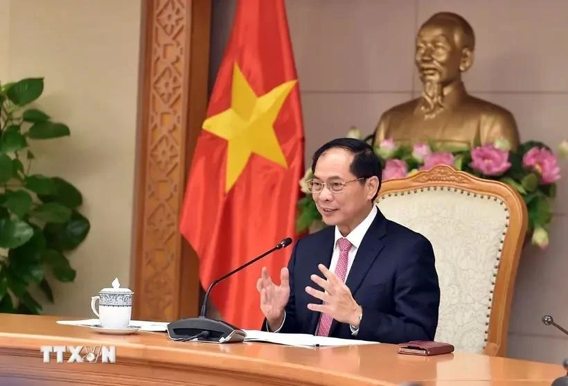 El viceprimer ministro y canciller de Vietnam, Bui Thanh Son. (Fuente: VNA)