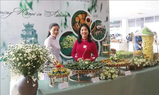 El pabellón de gastronomía de Vietnam en el evento. (Fuente: VNA)