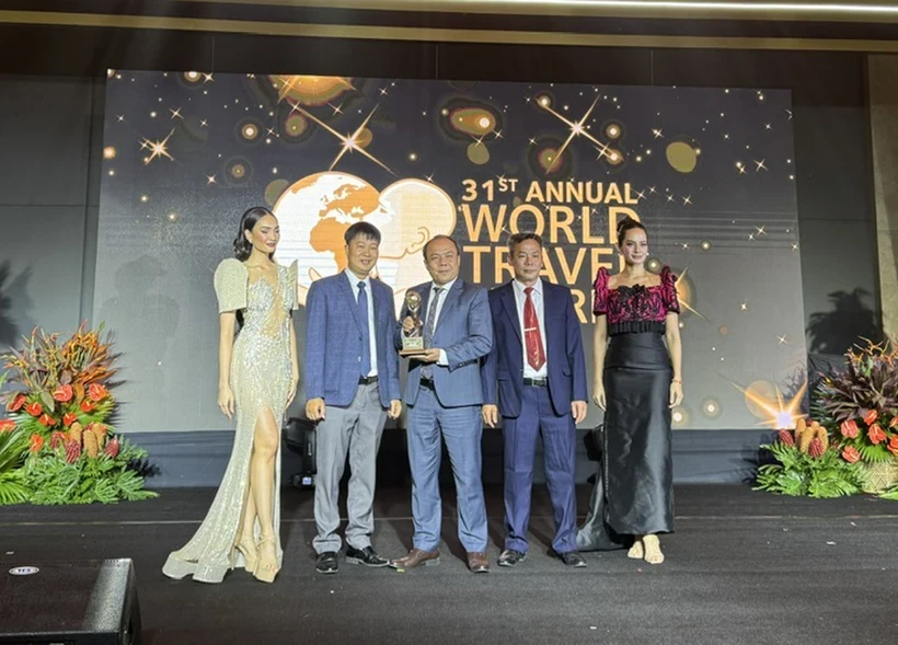 Церемония вручения 31-й премии World Travel Awards в Маниле, Филиппины, 3 сентября вечером. (Фото: ВИА)