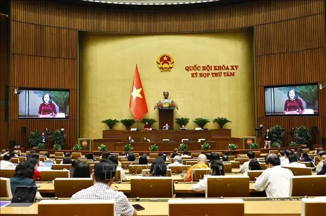 La cuarta semana de trabajo del octavo periodo de sesiones de la Asamblea Nacional (AN) de Vietnam de XV legislatura tendrá lugar del 11 al 13 de noviembre (Fuente:VNA) 