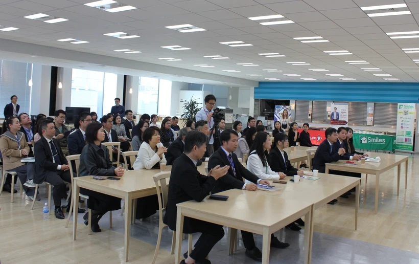 Representantes de empresas japonesas y vietnamitas intercambiaron experiencias y buscaron oportunidades de cooperación en un taller realizado en Tokio (Fuente: VNA)