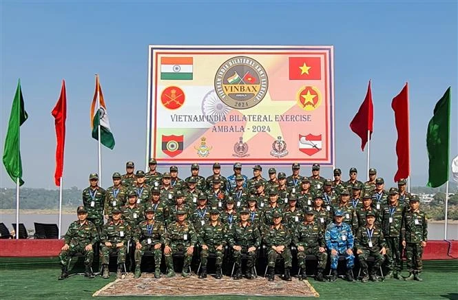 El quinto ejercicio militar Vietnam-India (VINBAX 2024) concluyó el 22 de noviembre (Fuente: VNA)