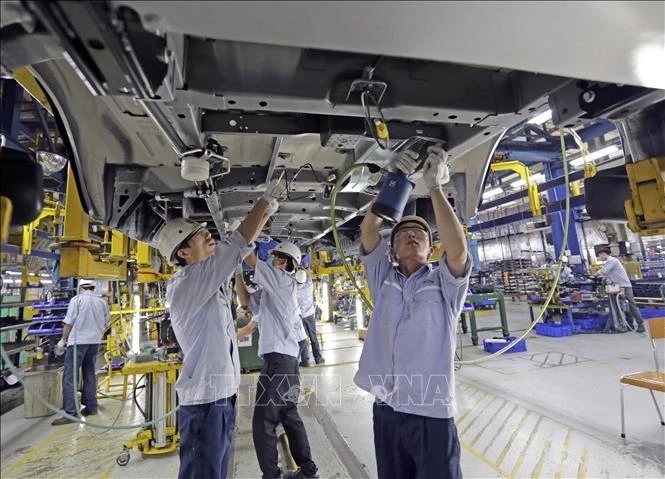 En la planta de automóviles de la marca Ford en la provincia de Hai Duong (Fuente: VNA)