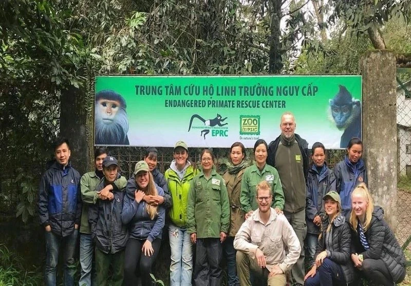 Visite du Centre de sauvetage des primates en danger.. Photo: NDEL