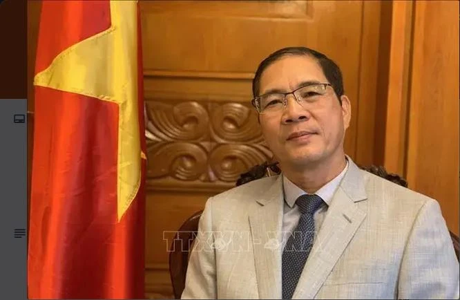 L’ambassadeur du Vietnam en Bulgarie simultanément en Macédoine du Nord Dô Hoàng Long. Photo : VNA