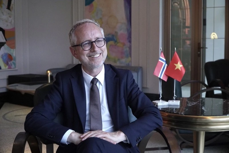 Le directeur général de l’Agence norvégienne de coopération au développement (NORAD), Bård Vegar Solhjell. Photo : baoquocte.vn