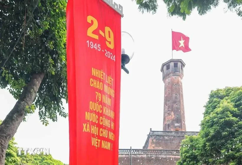 La tour du drapeau de Hanoi. Photo: VNA