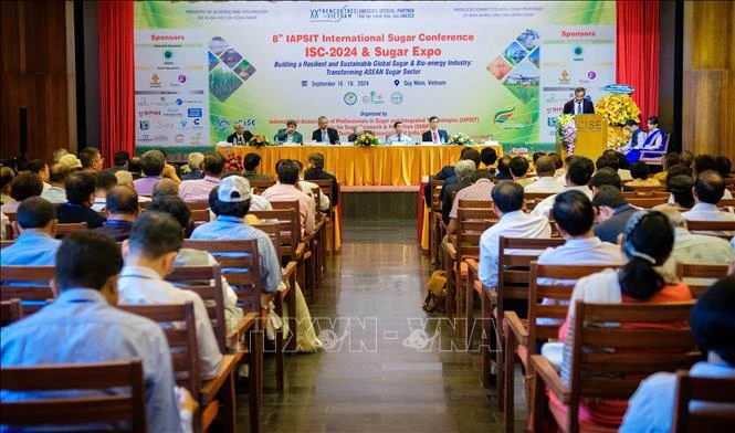 Une vision de la 8e Conférence internationale sur le sucre de l’IAPSIT dans la ville de Quy Nhon, à Binh Dinh. Photo : VNA