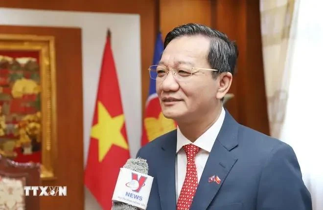 L’ambassadeur du Vietnam au Laos, Nguyên Minh Tâm. Photo : VNA