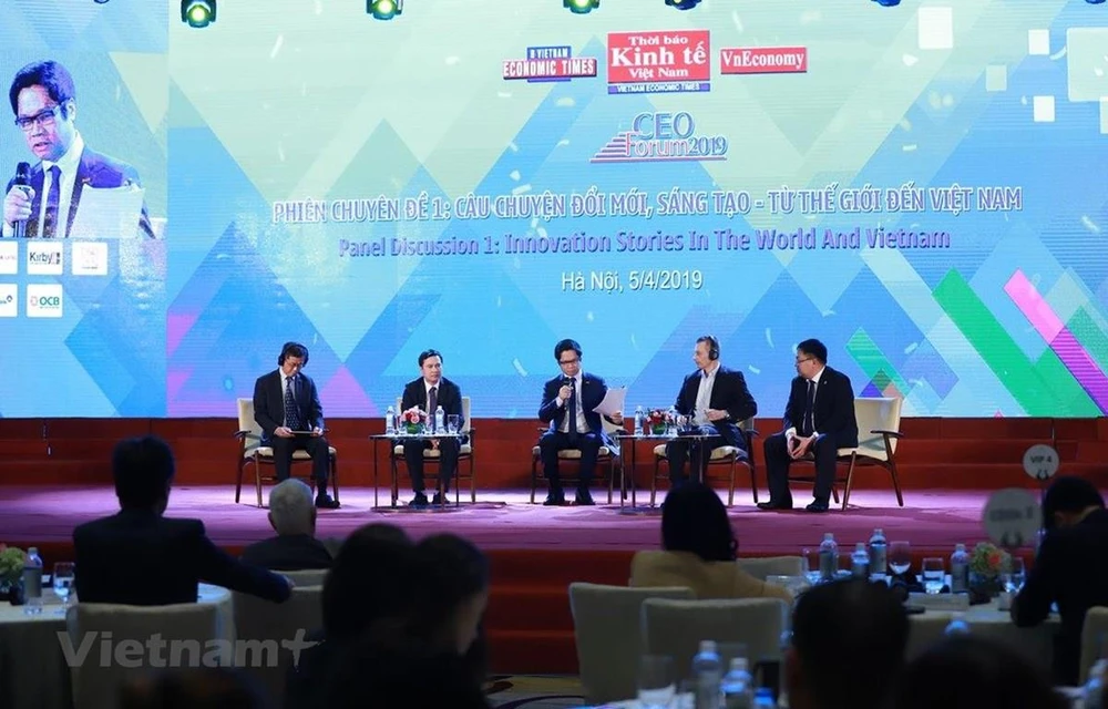 Speakers at the CEO Forum 2019 (Photo: Organising board/VietnamPlus)