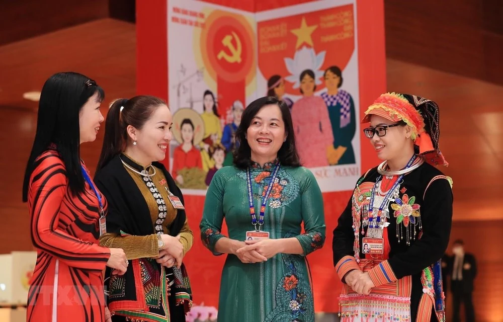 Some 30.2 percent of deputies of the 15th National Assembly and nearly 30 percent of all-level People’s Councils for the 2021-2026 term are women. Illustrative photo. (Source: VNA)