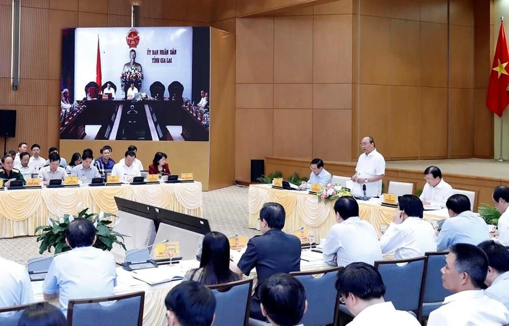 A national teleconference on September 26on speeding up public investment disbursement in 2019 (Photo: VNA)