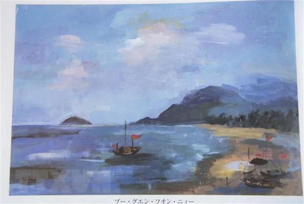 Vietnamese student’s painting exhibited in Japan