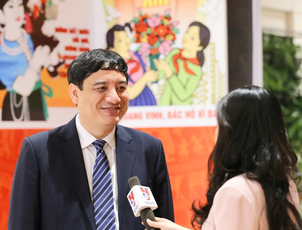 Nguyen Dac Vinh, Deputy Chief of the Office of the Party Central Committee speaks to Vietnam News Agency reporter on January 22 on the threshold of the 13th National Party Congress. (Photo: VNA)