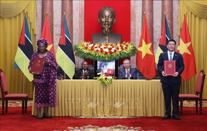 Top leaders discuss ways for fostering Vietnam - Mozambique ties 1.jpg