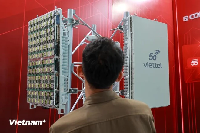 A 5G base station of Viettel (Photo: VietnamPlus)