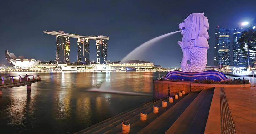 新加坡的一角。图自互联网
