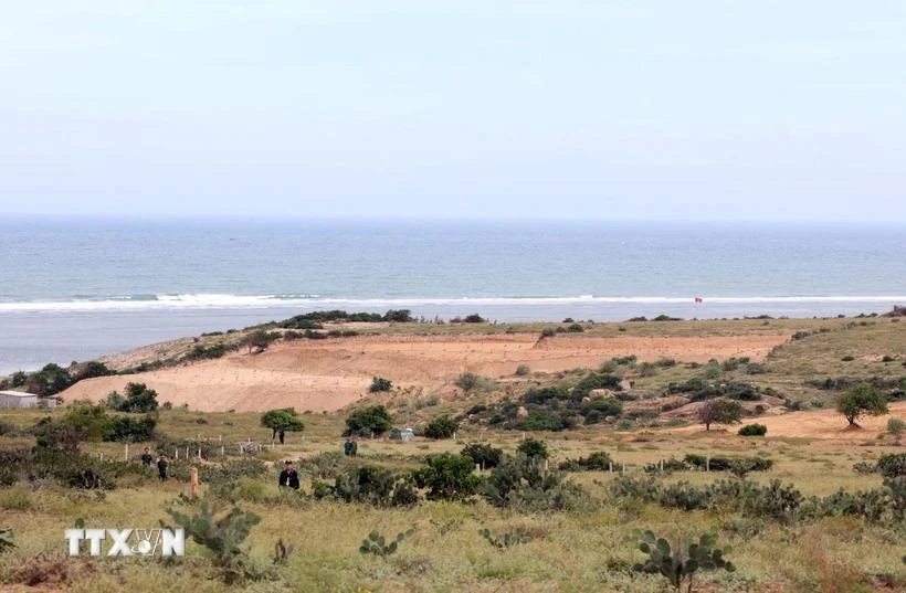 Core area of the former Ninh Thuan 1 nuclear power plant project in Vinh Truong hamlet, Phuoc Dinh commune, Thuan Nam district, Ninh Thuan province. (Photo: VNA)