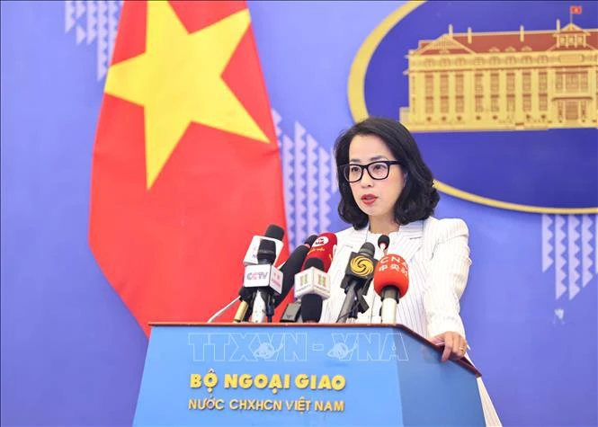 Spokeswoman of the Vietnamese Ministry of Foreign Affairs Pham Thu Hang. (Photo: VNA)