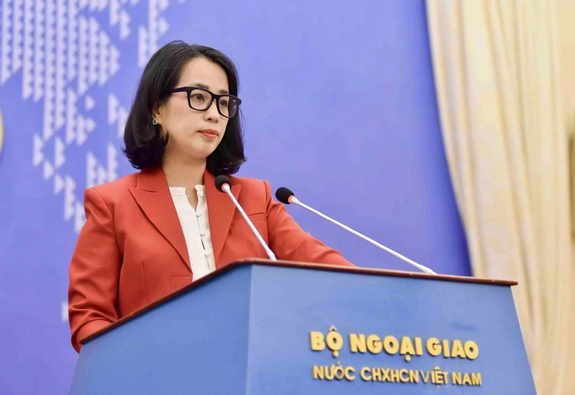 Spokeswoman of the Ministry of Foreign Affairs Pham Thu Hang. (Photo: VNA)