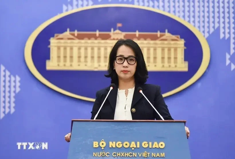 Spokeswoman of the Vietnamese Ministry of Foreign Affairs Pham Thu Hang (Photo: VNA)