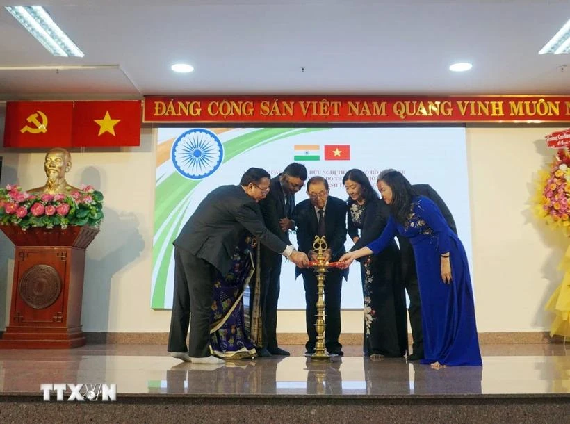 At the ceremony in Hanoi on August 14 to mark the 78th anniversary of India’s Independence Day (August 15, 1947-2024). (Photo: VNA)